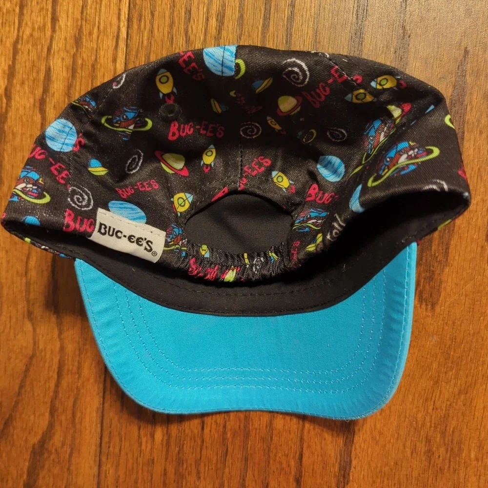 Infant Bucees‎ Outer Space Rocket Planets Hat Cap Stretch Bucees Black Blue